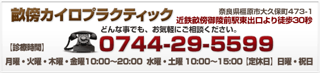 畝傍カイロプラクティック 奈良県橿原市