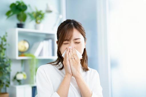 花粉症女性